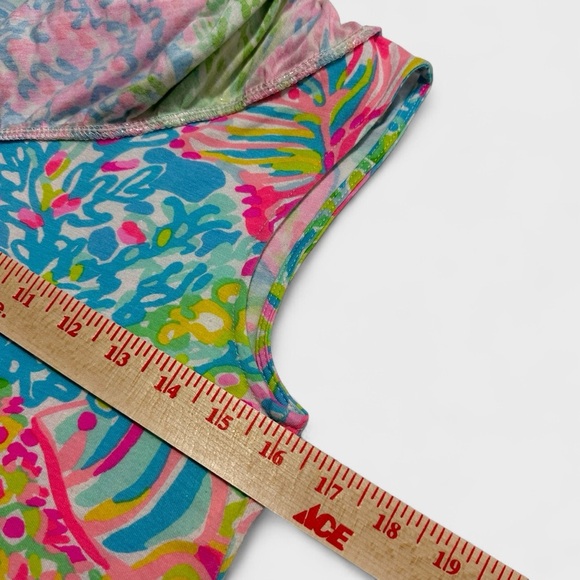 Lilly Pulitzer Top Women’s Small Multicolor Neveah One-Shoulder Ruffle Floral - Picture 9 of 11